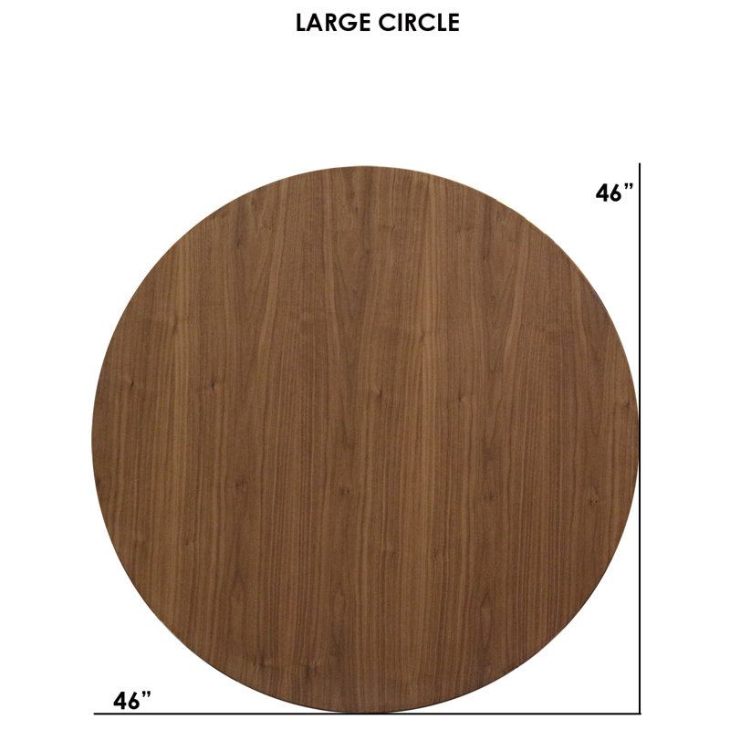 Table basse clarke, H 18 po x L 46 po x l 46 po, Noyer, Noyer / Blanc