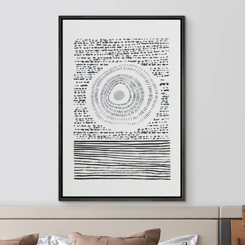 Géométrique, cercle géométrique, cercle, paysage, abstrait, géométrique, illustrations, minimaliste, œuvre d'art moderne