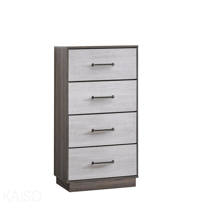Commode, gris / chêne