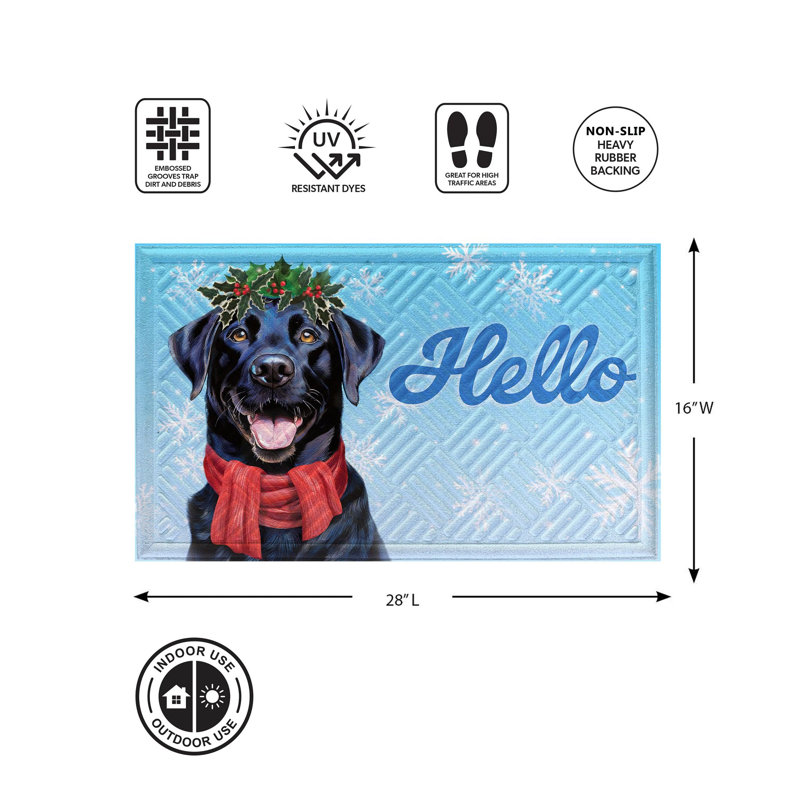 Tapis gaufré Happy Winter