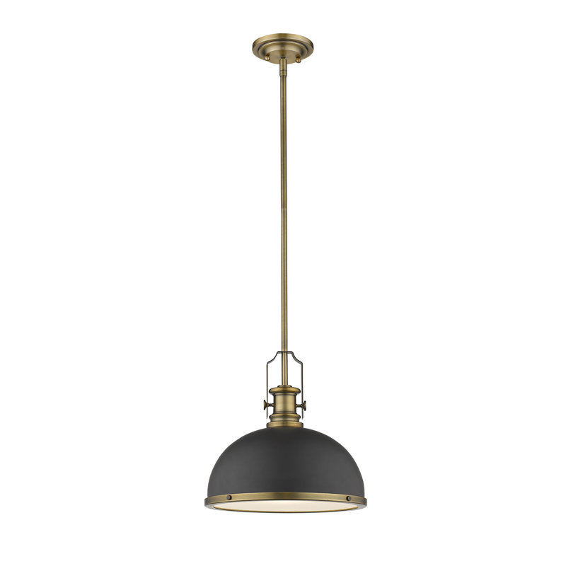 Enola 1 - Light Single Pendant, Heritage Brass, Bronze