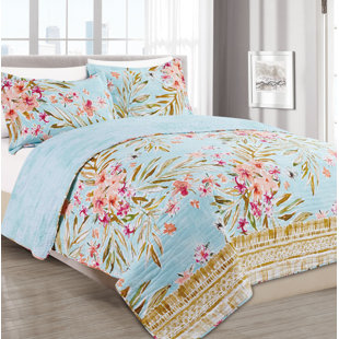 Polyester Floral Quilt