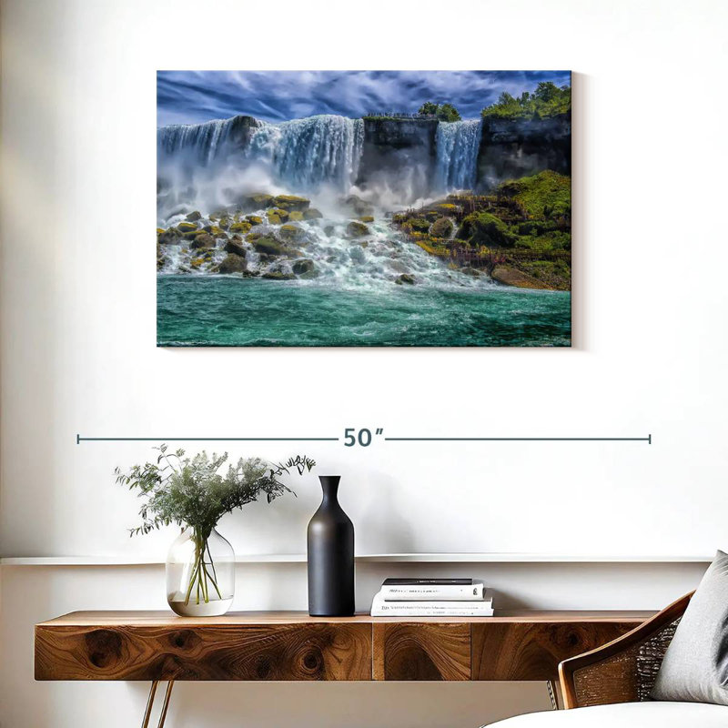 Alvord Niagara Falls Stream, 24" H x 36" W
