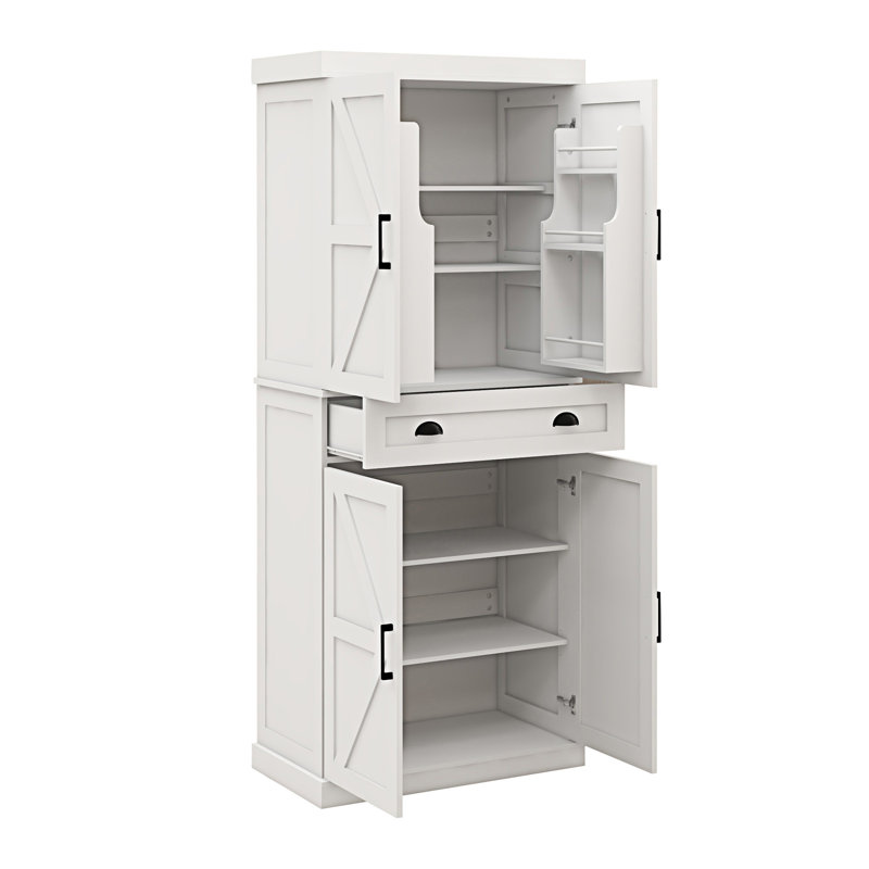 Armoire de rangement 71 po avec 4 portes