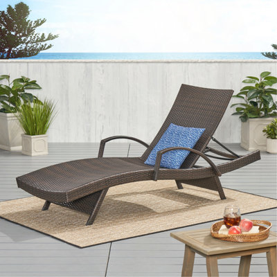 Fauteuil en osier avec accoudoirs Salem