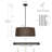 Beke 4 - Light Iron Dimmable Kitchen Island Drum Chandelier