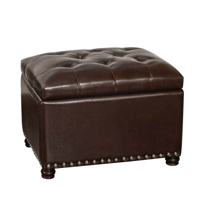 Menendez Faux Leather Ottoman