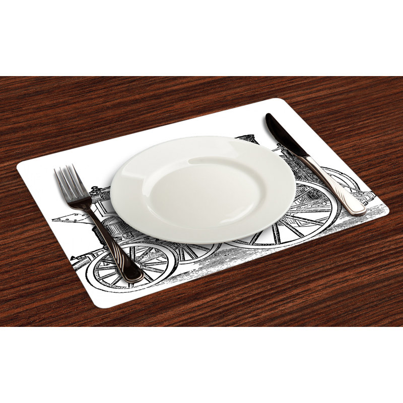 Polyester Abstract Rectangle Placemat