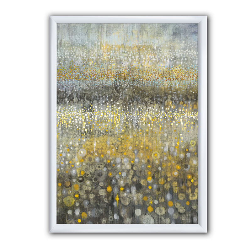 « glam abstract iii »-cadre photo sur toile, Cadre blanc, H 20 po x l 12 po x P 1po
