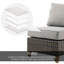 Umeh Wicker Patio Chair with Removable Cushions-94890989