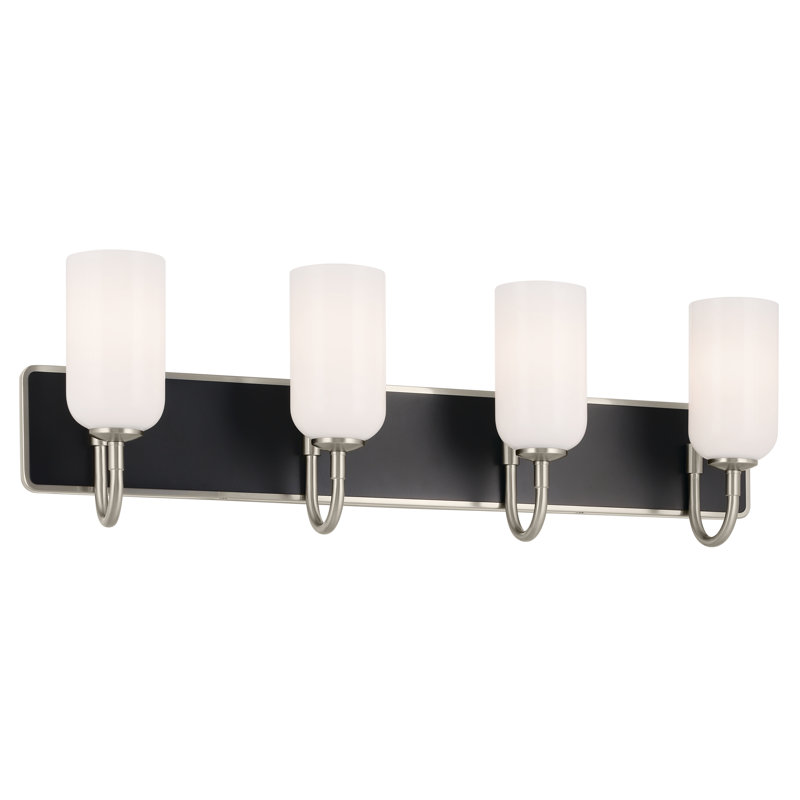 4 - Light Dimmable Vanity Light, Brushed Nickel
