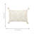 Tufted Cotton Decorative Throw Pillow Cover with Zipper, Set of 2