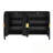 4-Door Sideboard With Back-Of-Door Storage Racks, Side Hooks And Adjustable Shelves-381835985
