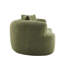 Causeuse courbée 66,93 pouces à compression complète, tissu en velours de peluche, canapé compact sans assemblage pour petits espaces et appartements, capacité de 350 lb-1573682577