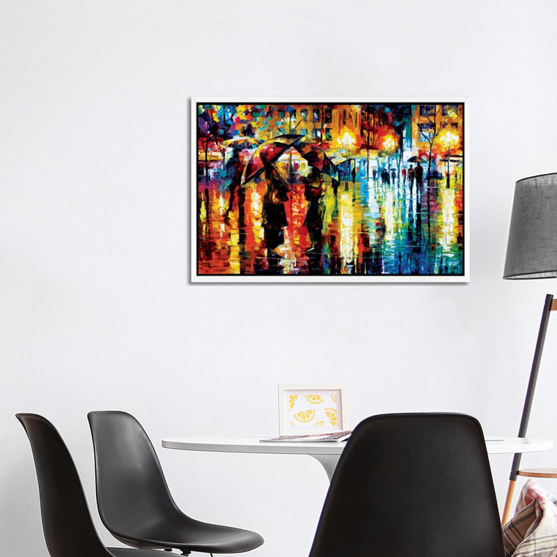 Close Encounter by Leonid Afremov - Painting on Canvas, 101.6 cm H x 66.04 cm W, White Framed Canvas