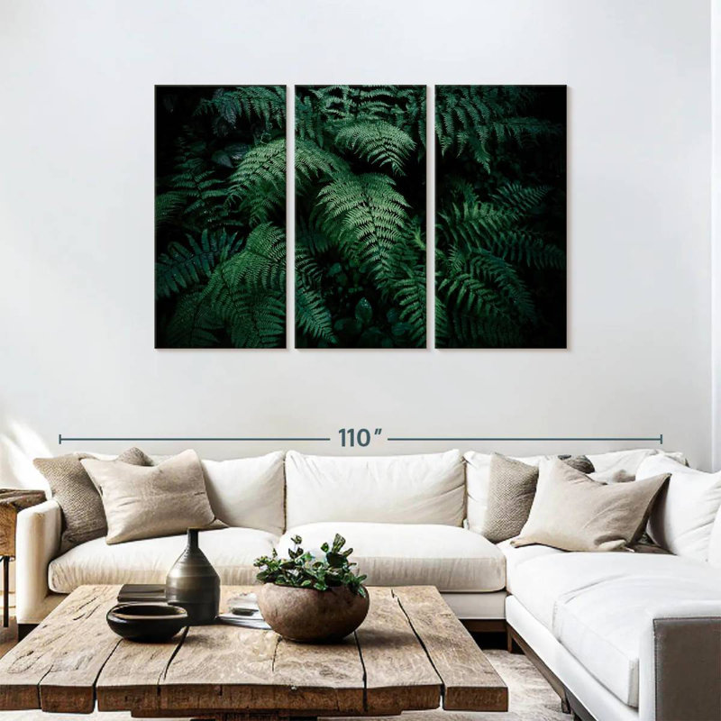 Harnek Verdant Ferns, H 48 po x l 74 po
