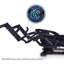 Fauteuil inclinable pivotant rembourré Smeraldo