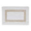 Ensemble de tapis pour salle de bain 2 pièces 100% coton 2370 g / m² Broshouse, tapis de salle de bain touffeté ultra moelleux, super absorbant certifié OEKO-TEX®, réversible, lavable à la machine, confort semblable au spa, blanc / sable-1922298102-1961748646