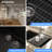 33" L x 19" W Undermount Quartz Double Bowl 50/50 Kitchen Sink Double Bowl Granite Composite Sink-100591513