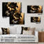 «Black and Gold Daisy II» - Art mural acrylique marguerite-243954783