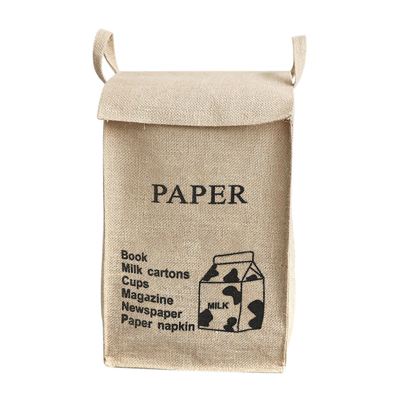 Boîte de rangement en jute de grande capacité