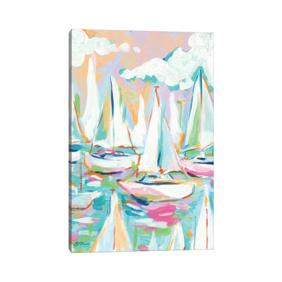 Sailboat Sea - Wrapped Canvas Painting