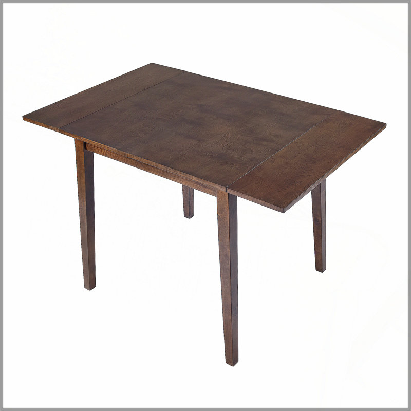Table de salle à manger extensible de 29 à 45 po pour 4 personnes, table de cuisine pliante avec pieds en bois d'hévéa, table de salle à manger peu encombrante pour le salon, la cuisine, la salle à manger et le petit espace (table seulement)