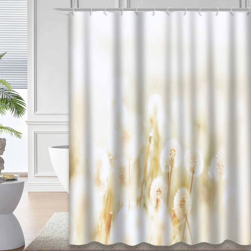 Rideau de douche Spring Spring Dandelions, L 72 po x l 78 po