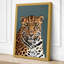 Leopard Portrait Modern 1 Piece Wrapped Canvas Wall Art-1237150409-1237150421