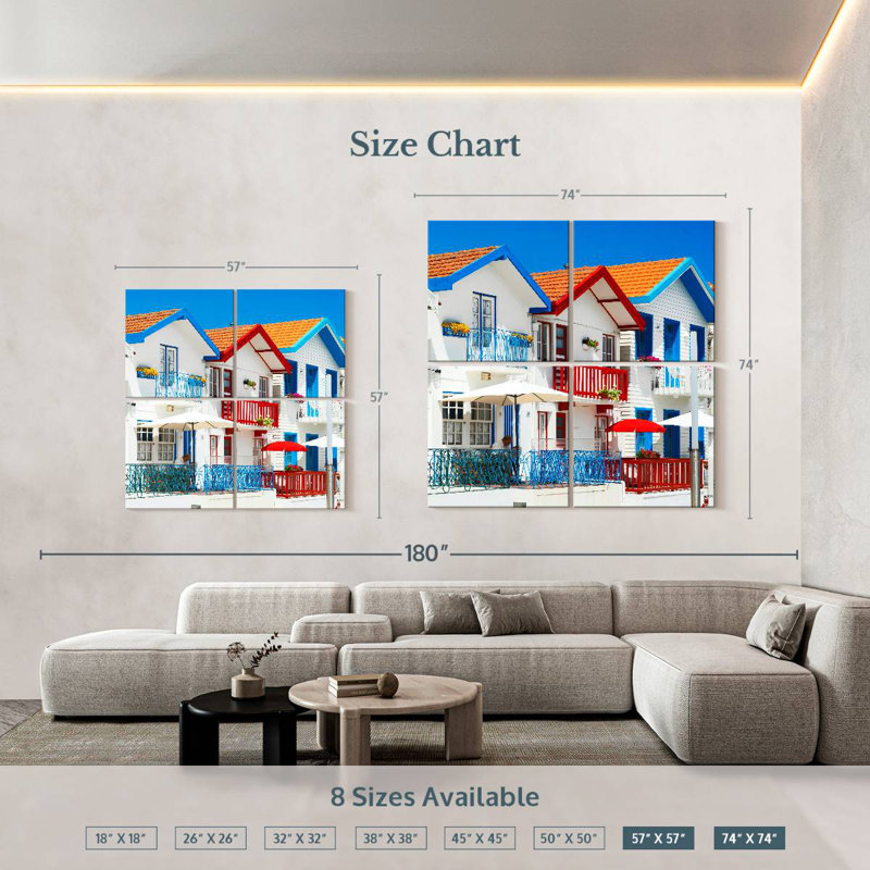 Lilie Costa Nova Houses, 74'' H x 74'' W