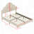Queen Size Upholstered Bed Frame with LED Lights,Modern Velvet Platform Bed with Tufted Headboard-381257352