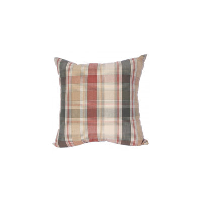 Manhasset Plaid Cotton Pillow Cover