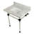 Templeton Stone Rectangular Console Bathroom Sink with Overflow-29272491