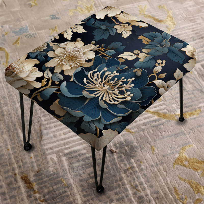 Ming Dynasty Reverence - Oriental Rectangle Ottoman