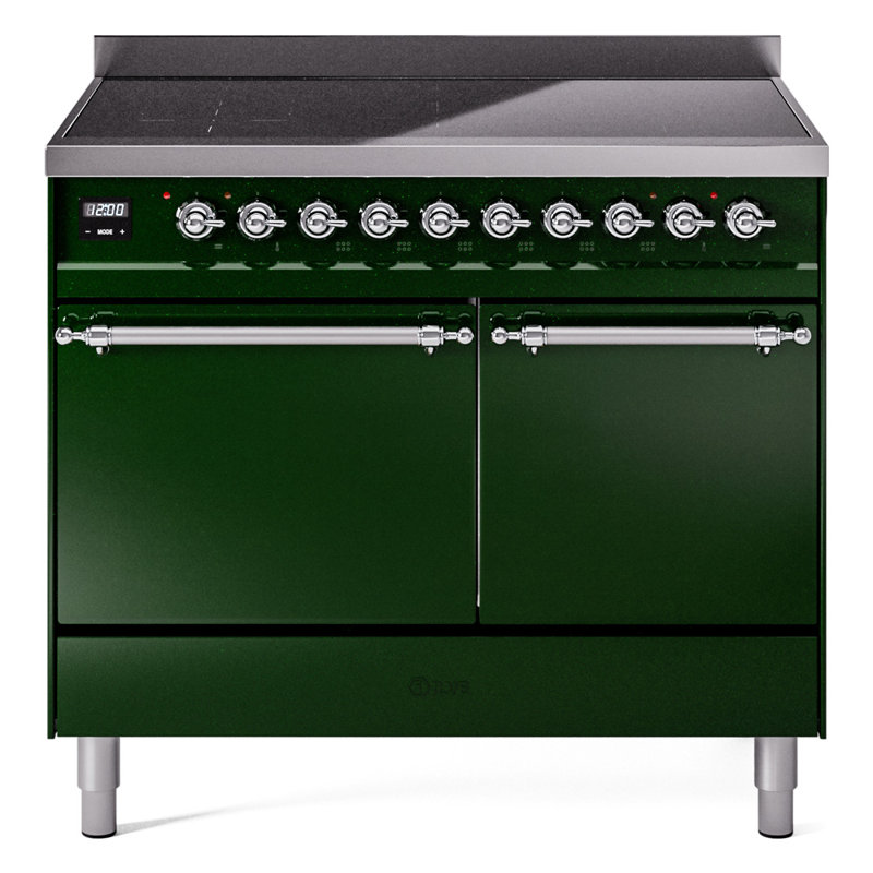 Cuisinière à induction 40 pouces avec 6 éléments à induction ILVE Nostalgie II Series (porte en verre)