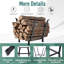 Porte-bûches de bois de chauffage intérieur / extérieur Abhijith