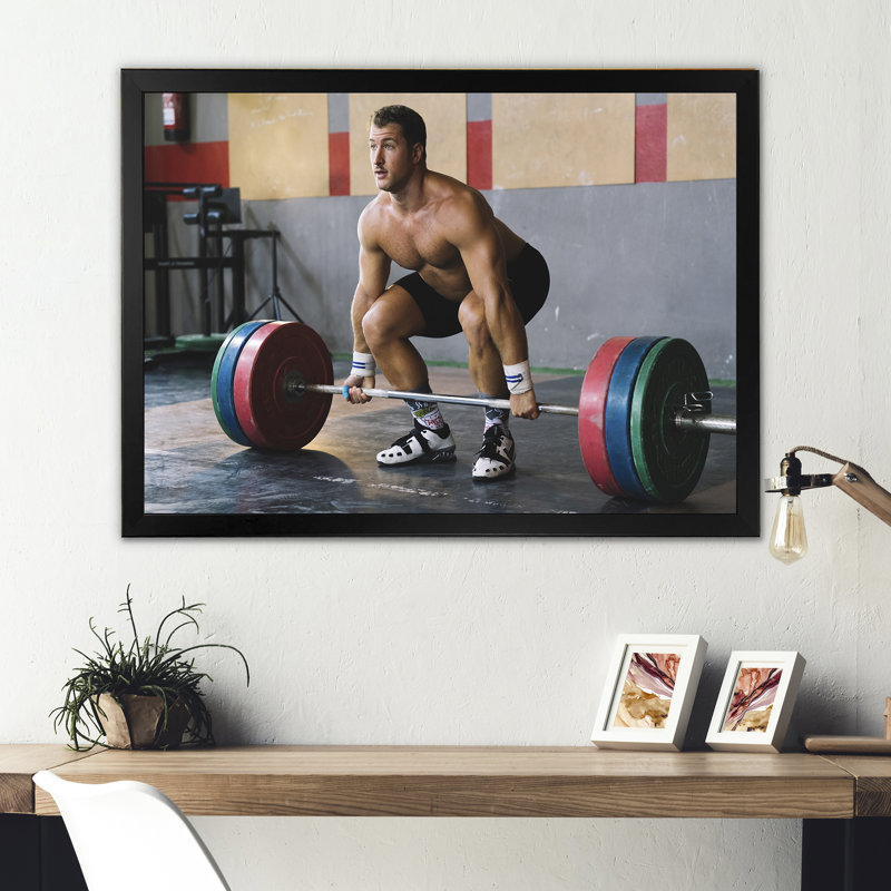 Berkeley - Aérobie et musculation, impressions sur toile_106250, Impression noire sur toile encadrée