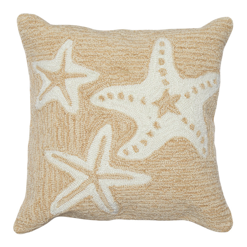  Outdoor Square Pillow Cover & Insert, Natural