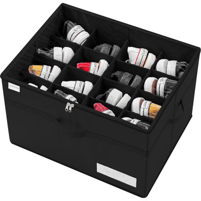 Shoe Organiser For Closet, Fits 16 Pairs, Large Shoe Box Storage Containers, Clear Foldable Shoe Storage Bins W/Bottom Support, Space Saving Shoes Holder W/Reinforced Handles