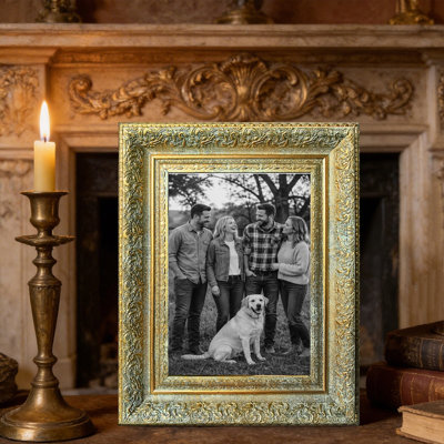 Cadre 3 photos à fixation murale 11 po x 14 po Antique Gold