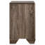 Table de chevet rectangulaire à 2 tiroirs de couleur taupe délavée, grande surface pour la chambre à coucher, table de chevet de 23,5 po de largeur et 16,5 po de profondeur, conception classique, structure, chambre à deux tiroirs