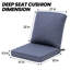  Coussin de siège / dossier d'extérieur l 21 po x P 22 po x H 3,5 po Ebern Designs-1522818503-1537716622