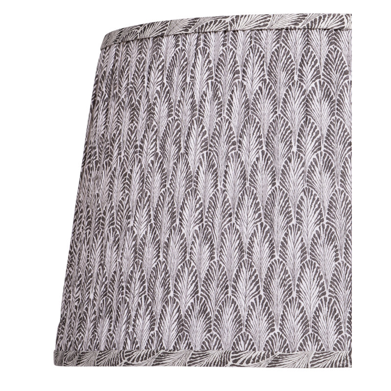 Plume Empire Lamp Shade, Ivory/Stone