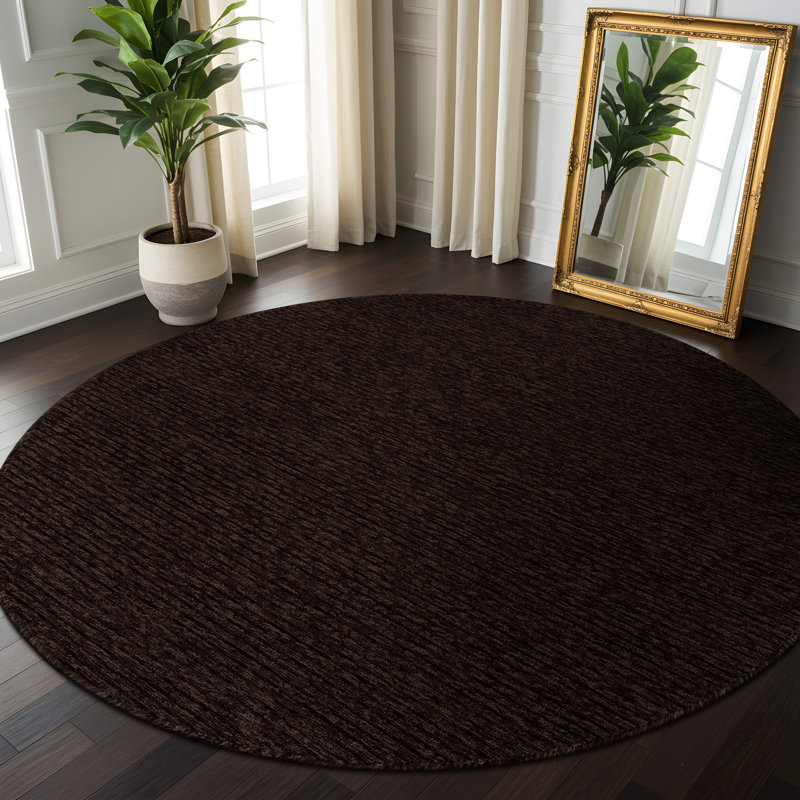 Arturas Non-Slip Area Rug, Round 4'