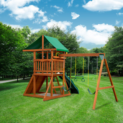 Avalon Swing Set With Vinyl Canopy