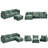 102" L-Shaped Modular Sectional Sofa with Movable Ottoman, 3-Seater Cloud Couch with Chenille Fabric & High-Resiliency Foam, DIY Combination, Easy Assembly Required-588357143