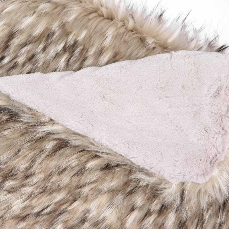Couverture en fausse fourrure pour animaux de compagnie, L 58 po x l 84 po, Perle