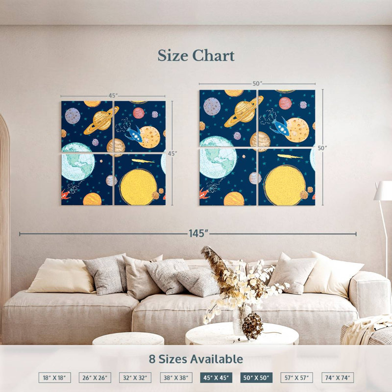 Oberle Space Journey Pattern, 45" H x 45" W