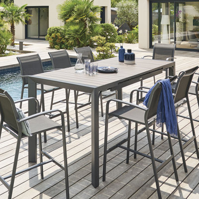 Provincetown Rectangular Metal Outdoor Dining Table , 170cm cm W 100cm cm D