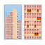 «Modern Architecture in Retro Shades of Pink I», ensemble de 2 impressions-199400149-199400136